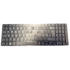 Tastiera portatile, Toshiba, Satellite P50-C-15J, senza cornice, nera, Regno Unito