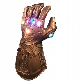 Guanto giocattolo di Thanos, 37 x 17 cm, cristalli LED illuminati