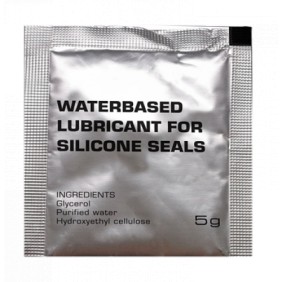 Lubrificante per polsini in silicone, Lubrificante impermeabile a base d'acqua, bustina da 5 g