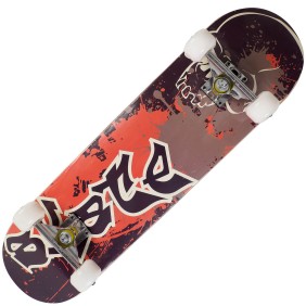 Skateboard ActionOne ABEC-7, alluminio, 79 x 20 cm, multicolore, Skate Skull