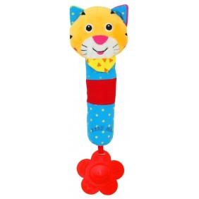 Sonaglio giocattolo Baby Mix tigre con figura per la dentizione