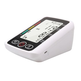 Sfigmomanometro elettrico da braccio Deliny®, registrazione 198 valori, con gonfiaggio automatico, bianco
