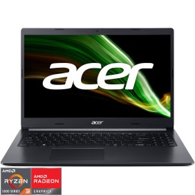 Laptop ultraportatile Acer Aspire 5 A515-45 con processori AMD Ryzen™ 3 5300U, 15.6", Full HD, 8 GB, SSD sì 256 GB, grafica AMD Radeon, senza sistema operativo, Nero