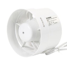 Ventilatori da bagno, STERR, IDM125, diametro 125 mm, bianco