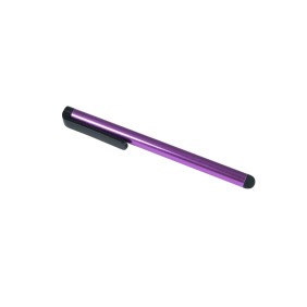 Penna stilo universale per tablet, telefono o laptop con touch screen, 10 cm, Viola