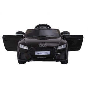 Auto elettrica Audi TT RS, con telecomando, ruote in schiuma di gomma EVA, nera