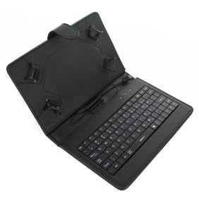 Cover per tastiera MRG L298, per tablet da 7 pollici, tipo C, nera