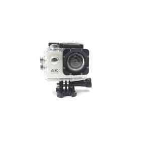Videocamera sportiva, qualità 4K Ultra HD, leggera, impermeabile, bianca