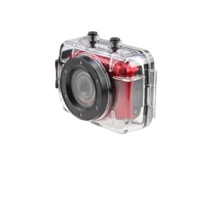 Videocamera sportiva, qualità Full HD, 720p, 5M, impermeabile, rossa