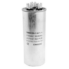 elSales ELS-CBB65-2015 Condensatori per climatizzatori, 20+1.5UF, forma cilindrica, Argento