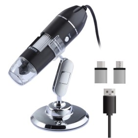 Microscopio digitale Smartech X16, ingrandimento 1600X, USB, connessione a telefono e computer, fotocamera da 2 MP, registrazione di foto e video