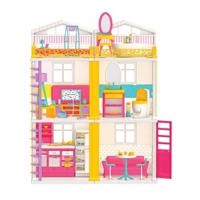 Casa delle bambole Linda House of Dreams con 3 piani e 6 stanze