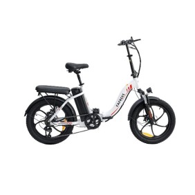 Bicicletta elettrica F20, Fafrees, 20'', 250W, 36V, 25km/h, 153x63,5 cm, 150kg, Bianco