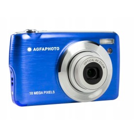 Fotocamera digitale AgfaPhoto DC8200 18MP Blu, include scheda SD 16 GB e custodia