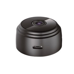 Mini videocamera A9 WiFi Sicurezza Riprese HD 720P Grandangolo 150° Infrarossi MicroSD Clip magnetica Discreta Nero