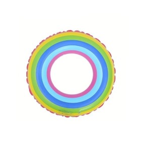 Salvagente per nuoto, modello Rainbow, 90 cm, multicolore