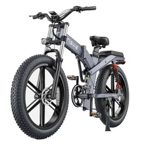 Bicicletta elettrica ENGWE X26, doppia batteria - 19,2 Ah e 10 Ah, 1000 W, 48 V, autonomia 100 km, 50 km/h massima, Grigio