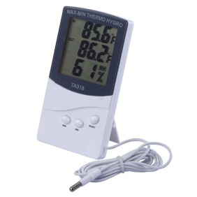 Termometro digitale per interni ed esterni con filo, Bigshot TA318, sensori di umidità