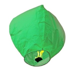 Lanterna volante, Flippy, carta biodegradabile, Verde