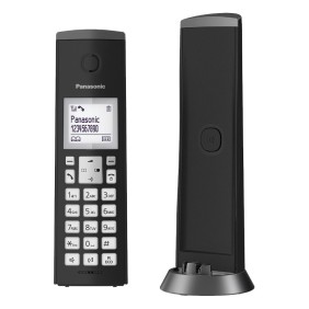 Telefono digitale cordless Panasonic, LCD, nero