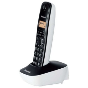 Telefono digitale cordless Panasonic, LCD, bianco/nero