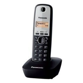 Telefono digitale cordless Panasonic, LCD, Nero/Argento