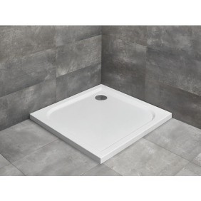 Piatto doccia Radaway Delos C quadrato, 90x90x5 cm, Acrilico, SDC0909-01, Bianco
