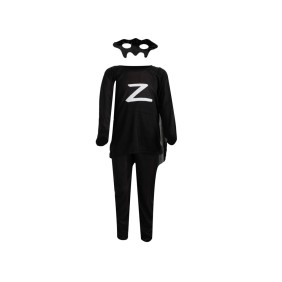 Costume da Zorro per bambini, Nero, taglia S, 95-110 cm