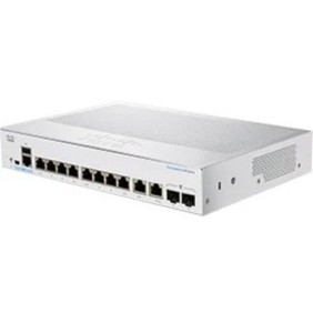 Interruttori, Cisco, CBS350-8T-E-2G-EU, Bianco