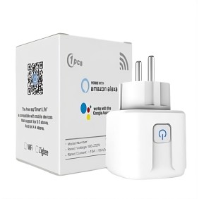 Pressa Wi-Fi SmartConnect®, 20A, 4400W, monitoraggio del consumo energetico, compatibile SmartLife, Tuya, Google, Alexa