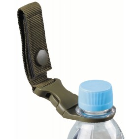 Accessorio kaki per il trasporto di bottiglie con sgancio rapido / Molle MFH 28287B
