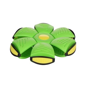 Palla volante trasformabile in disco da frisbee, Merco Magic Frisbee, verde
