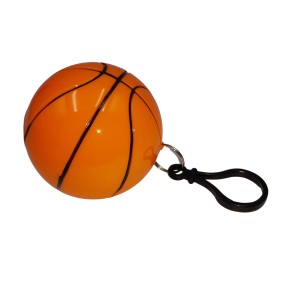 Impermeabili IdeallStore®, Poncho Basket, taglia unica, plastica, arancione