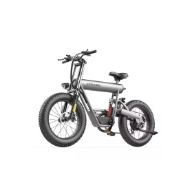 Bicicletta Elettrica COSWHEEL T20, 500W, Autonomia 150 km, 45 km/h, 48 V 20 AH Impilabile, Ruote FAT 20*4.0 pollici, Grigio