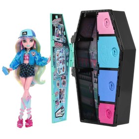 Bambola Mattel, Monster High, Skullimate Secrets Lagoona Blue con accessori, giunti mobili, 30 cm