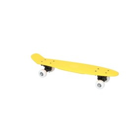No Fear Skateboard per bambini, 57x15x9 cm PP/PVC, giallo