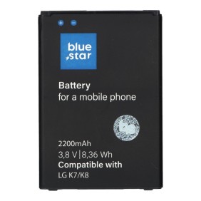 Batteria LG K7/K8, Blue Star, 2200 mAh, ioni di litio, nera