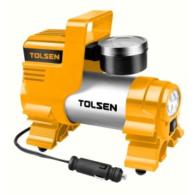 Compressore per auto 120 W, 100 psi, 12 V, 30 l/min, LED, 30 l/min, Tolsen