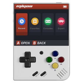 Console di gioco Miyoo Mini Plus, colore bianco, portatile, supporto per oltre 15 emulatori retrò