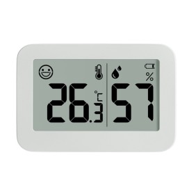 Mini Termometro e igrometro digitale, Ledera, due funzioni di temperatura e umidità, bianco