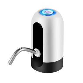 Pompa elettrica per borraccia, ricaricabile, cavo USB, ABS, bianco, 19 CM *13 CM