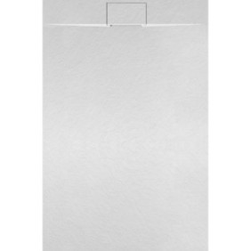 Vasca da bagno in composito, ESN US 100x80 cm, con sifone, bianco