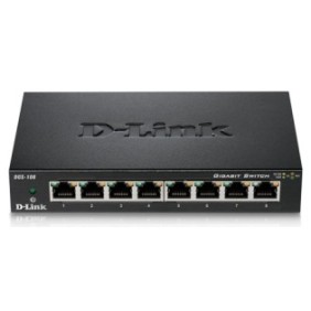 Switch D-Link DGS-108, 8 porte 10/100/1000