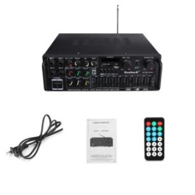 Amplificatore, SUNBACK, 2000W, Bluetooth 5.0, 220V-240V, nero
