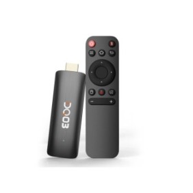 Mediaplayer GizMondo® DQ03 TV Stick, Full HD, Chromecast, 4K, Wi-Fi, HDMI, Nero, Android 10, Lettore di schede, USB-C