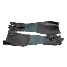 Set di guanti protettivi, KROFTOOLS, per sabbiatura, 60 cm