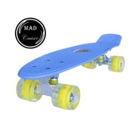 Penny board Mad Cruiser con ruote LED ABEC 7-blu