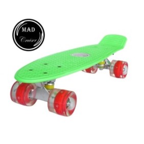 Penny board Mad Cruiser con ruote LED ABEC 7-verde