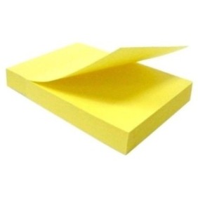 Note adesive, Dalpo, 50x75mm, giallo, 100 fogli