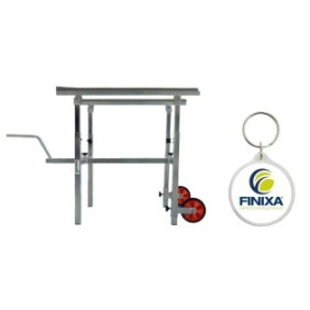 Finixa Wheels and Elements Paint Shop Support Set Ruota e supporto per pannello con portachiavi Finixa